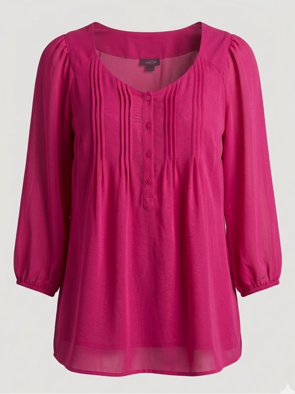 💫3/$20 East 5th Fuchsia Pintuck Peasant Blouse